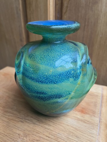 Mdina glass pulled ear - pulled, vase