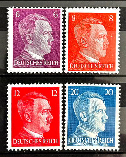 German stamps officials - x4,