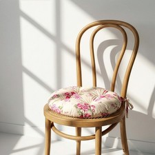 Round Chair Cushion with Ties