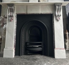 Marble Fire Surround for Cast Iron Fireplace