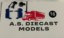 Corgi Modern Truck USED TEKNO Scania Blue Mirrors & Aerials 1/50