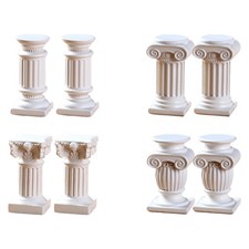 2 Pieces Roman Pillar Statues