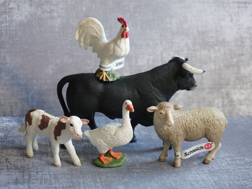 Schleich farm animal figures - animal,
