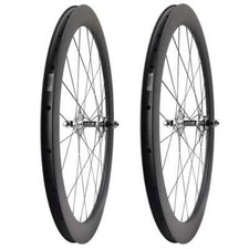 700c Road Track Bike Clincher Carbon Wheelset Single Speed Fixed Gear Wheels