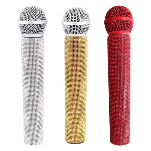 Glittering handheld microphone - glittering,