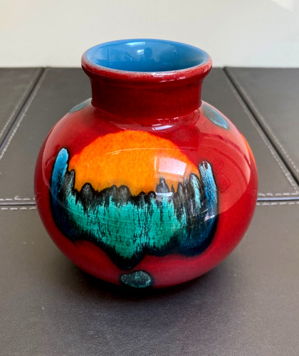 Poole pottery bud vase hand - pottery,
