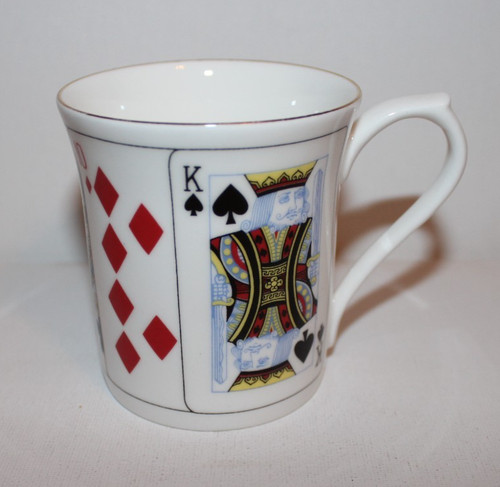 Queens china mug cut for - cut,