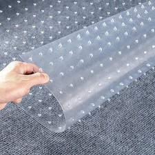 Vinyl Plastic Carpet Protector Clear Runner Home Office Hallway Film Mat Roll UK