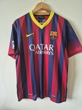 FC Barcelona Home Shirt 2013/14 – Nike Dri-FIT – Size Large
