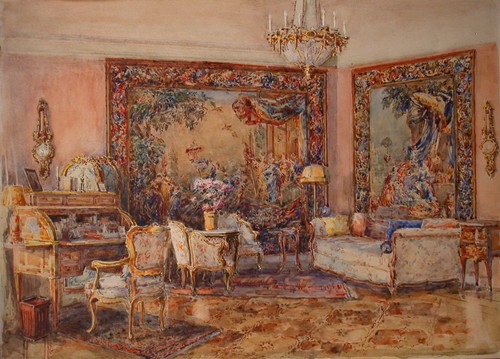 Tapestry room interior - tapestry,