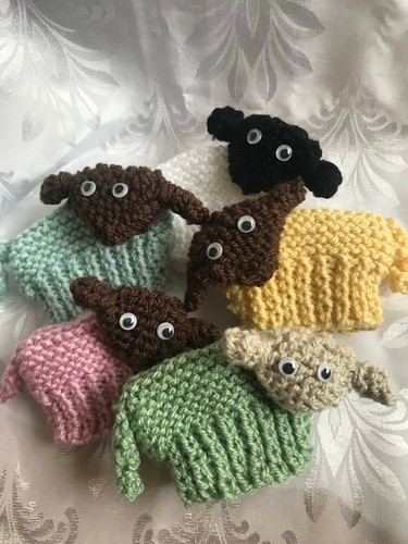 Knitting pattern easter - pattern, lamb