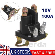 12v Starter Solenoid Fits MOUNTFIELD RIDE ON -Base Fitting With Spade Connectors