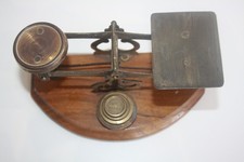 Vintage Criterion Brass Postal Scales, Letter Scales with Avery Brass Weights