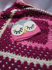  Crochet Baby Blanket & Owl