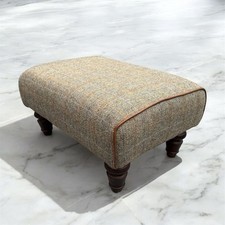 1of2 TETRAD LEWIS HARRIS TWEED FOOTSTOOL  JOHN LEWIS **COLLECTION ONLY** RP £560
