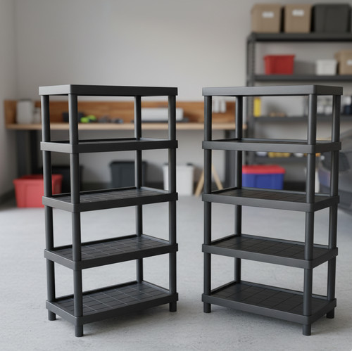 Plastic garage shelving - 2,