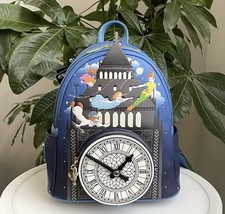 Disney Loungefly Neverland Peter Pan Rare Classic Tinker Bell AOP Mini Backpack