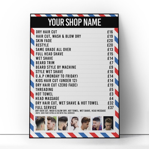 Barber shop salon advertising - salon,