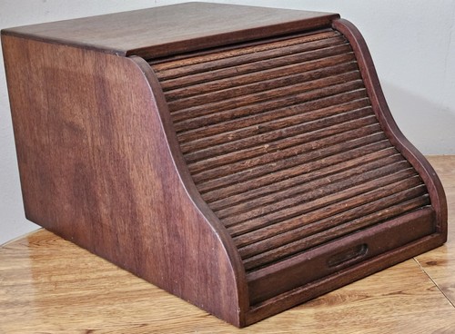 Antique 1900s wooden roll top - 1900s,