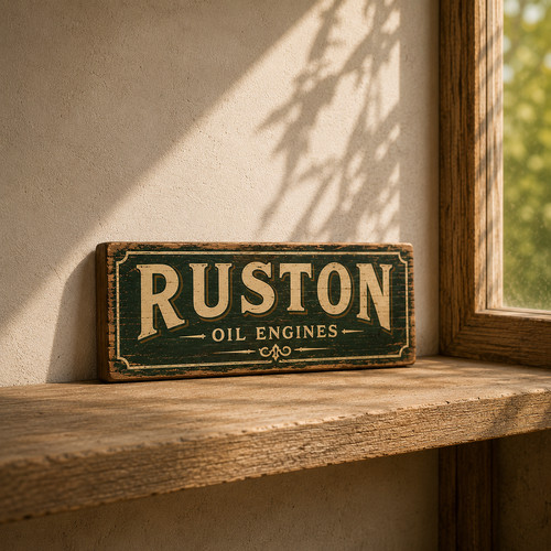 Ruston engine sign - ruston,
