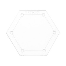 1" Acrylic Hexagon Quilting Template for DIY Quilting Sewing Craft