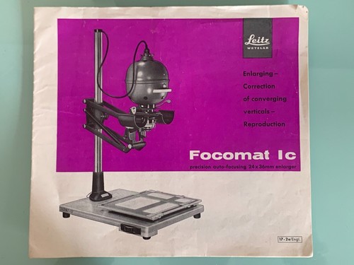 Leitz focomat enlarger 8 - leitz, ic
