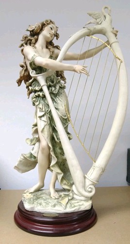 Florence woman playing harp - florence,
