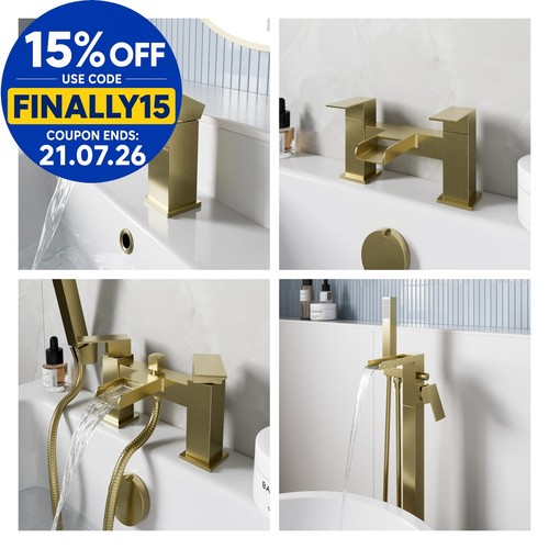 Waterfall bathroom taps - bathroom,