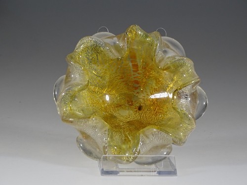 Vintage murano glass bowl - murano,