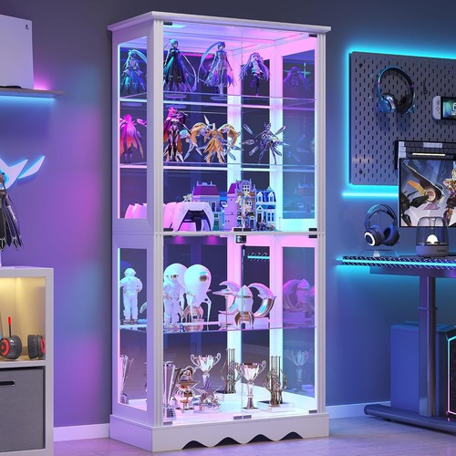 Glass display cabinet - with, rgb