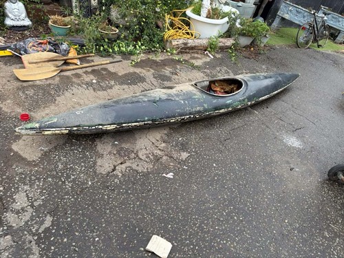 Single person fibreglass kayak - single,