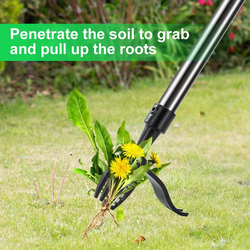 Manual stand weeder - stand, puller