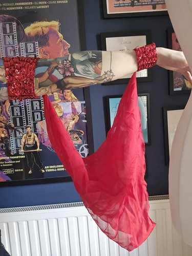 Red belly dance costume - belly,