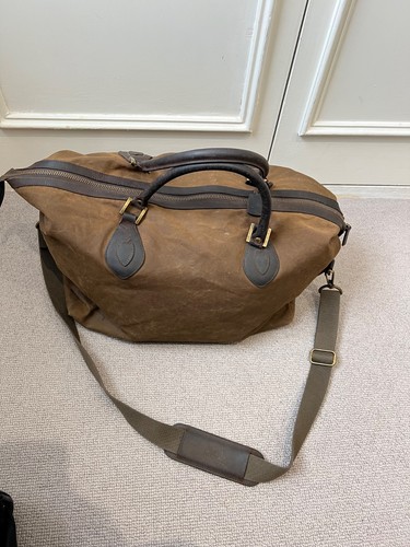 Barbour brown wax duffle - wax,
