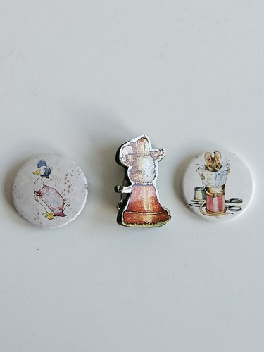 Vintage 1980s peter rabbit pin - 1980s,