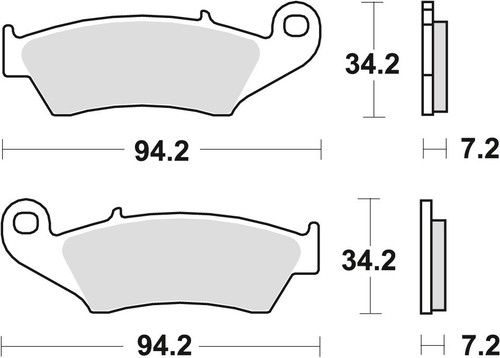 Brake pads kh185 kh389 - kh185, organic