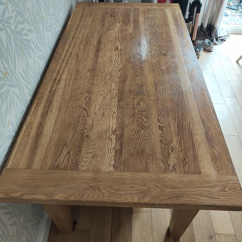 Solid oak dining table - solid,