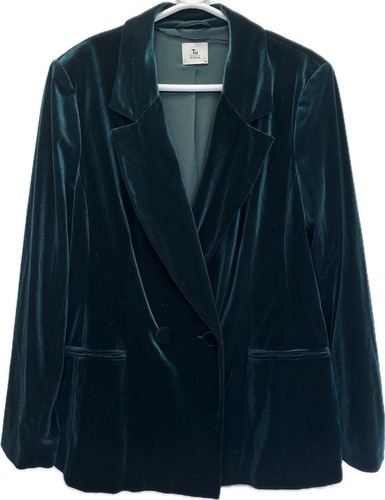 Green velvet velour - tu, blazer