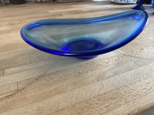 Bowl bristol blue footed - bowl,