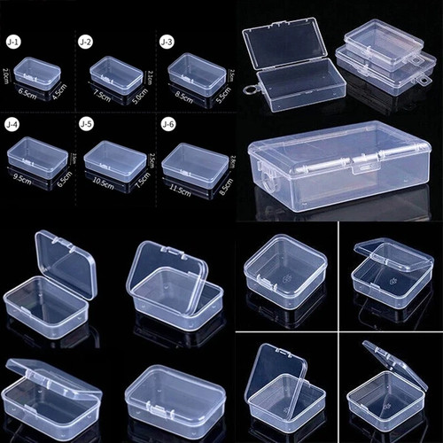 Clear small plastic storage - small,