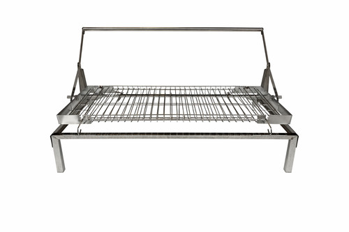 Stainless steel charcoal bbq - steel,