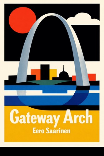 Gateway arch poster - arch,