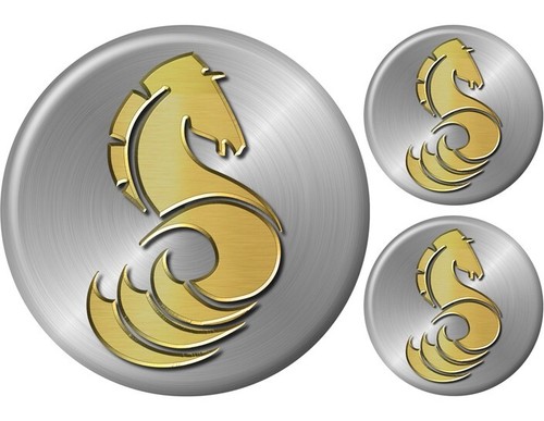 Beneteau horse round - round, stickers