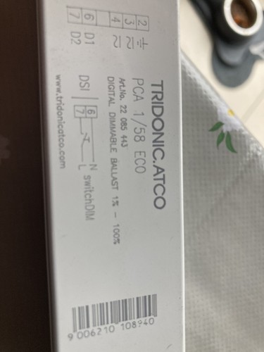 Tridonic atco pca - pca, 1x58eco