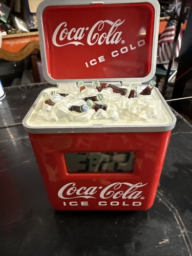 Coca cola fridge alarm clock - cola,