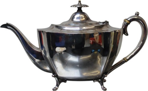 Silver plated teapot - d,