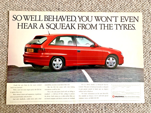 Vauxhall astra gsi 16v 1990s - astra,