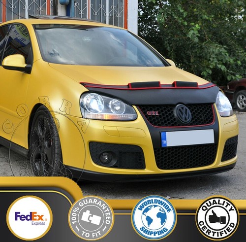Car hood bra red felt - hood,