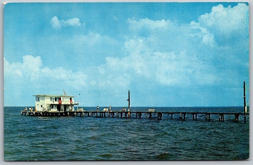 Vtg florida fishing - fl, pier