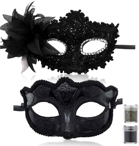 2pcs couple masquerade masks - masquerade,